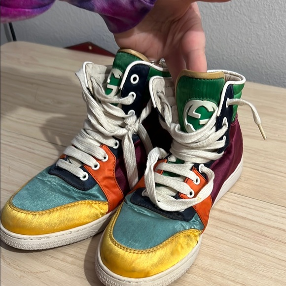 🚨 LIVE show GUCCI Colorful High-Top Sneakers - Picture 1 of 6